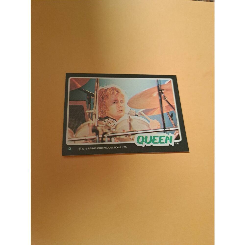 Vintage 1979 Rain Cloud Productions Queen Trading Card #2 Rock Band Memorabilia